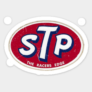 Distressed STP Vintage Style Sticker