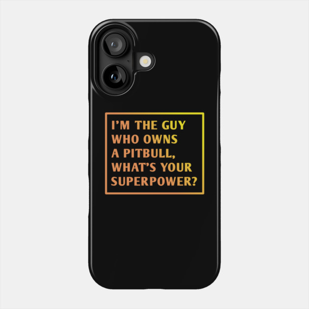 Pitbull Lover Phone Case by BlackMeme94