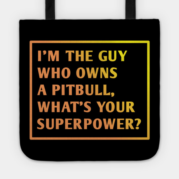 Pitbull Lover Tote by BlackMeme94