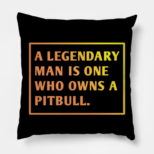 Pitbull Lover Pillow by BlackMeme94