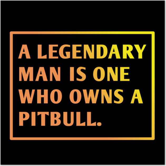 Pitbull Lover Wall Art by BlackMeme94
