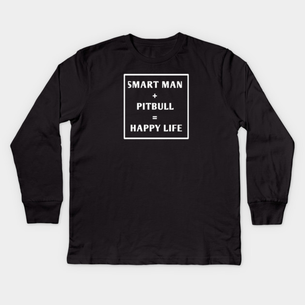 Pitbull Lover Kids Long Sleeve T-Shirt by BlackMeme94