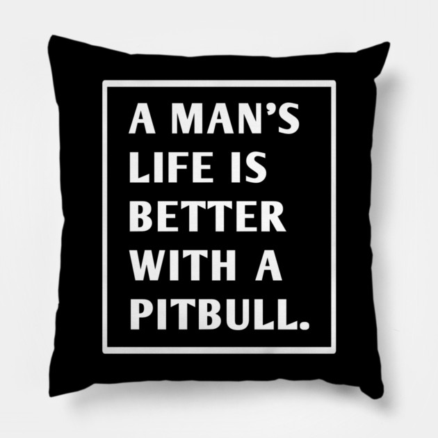 Pitbull Lover Pillow by BlackMeme94
