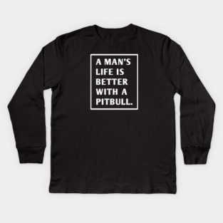 Pitbull Lover Kids Long Sleeve T-Shirt