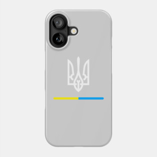 Zelensky white Ukrainian Trident Phone Case