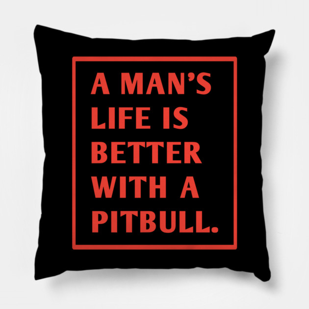 Pitbull Lover Pillow by BlackMeme94