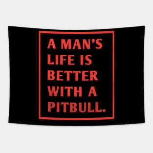 Pitbull Lover Tapestry
