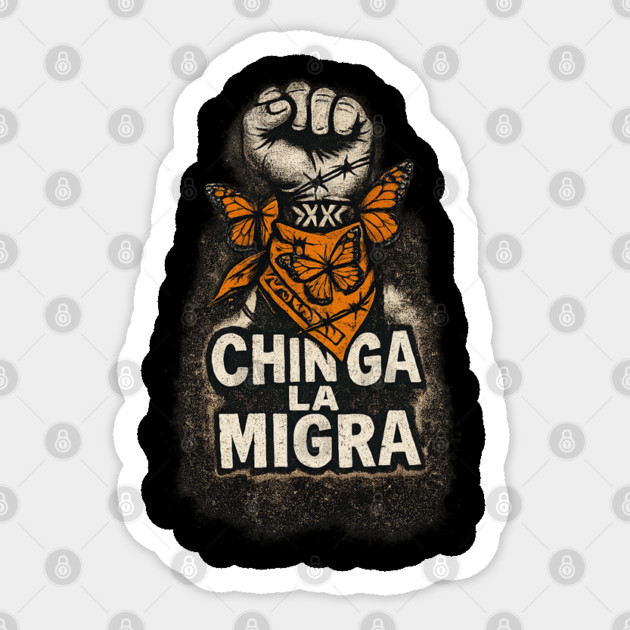 chinga-la-migra Sticker by BlackMeme94