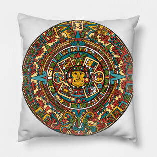 Aztec Calendar Pillow
