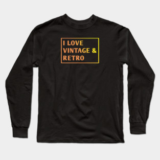 Vintage Retro Long Sleeve T-Shirt