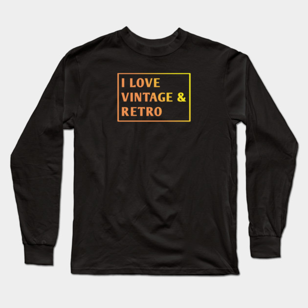 Vintage Retro Long Sleeve T-Shirt by BlackMeme94