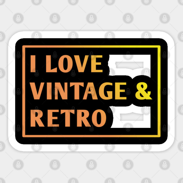 Vintage Retro Sticker by BlackMeme94