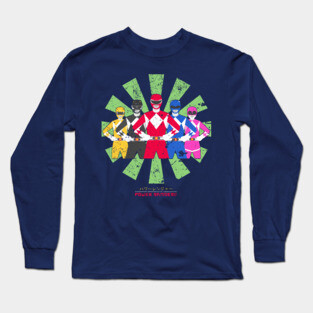 Power Rangers Retro Japanese Long Sleeve T-Shirt