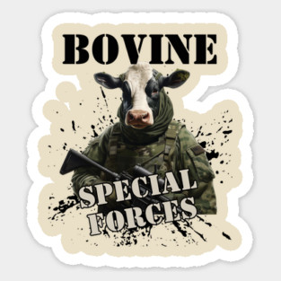 Bovine Special Forces - Gunny Sticker