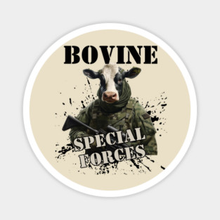 Bovine Special Forces - Gunny Magnet