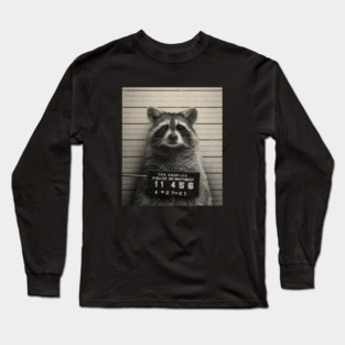 Mugshot Series 4 (Raccoon) Long Sleeve T-Shirt