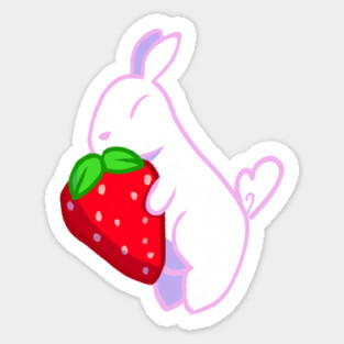 Strawbunny Sticker