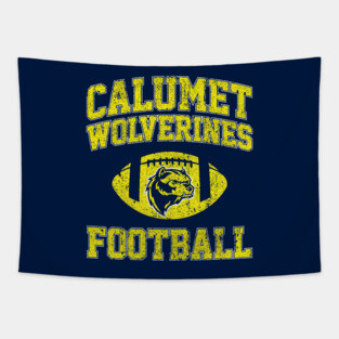 Calumet Wolverines Football Tapestry