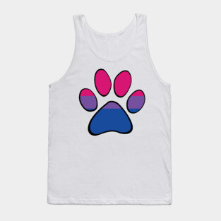 Bisexual Pride Paw Tank Top