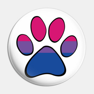 Bisexual Pride Paw Pin