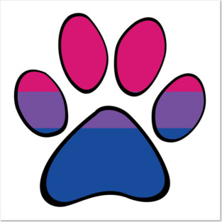 Bisexual Pride Paw Posters and Art