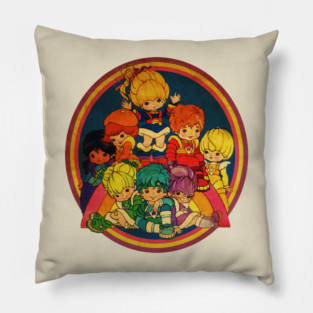 Rainbow Brite And Friend Vintage Pillow