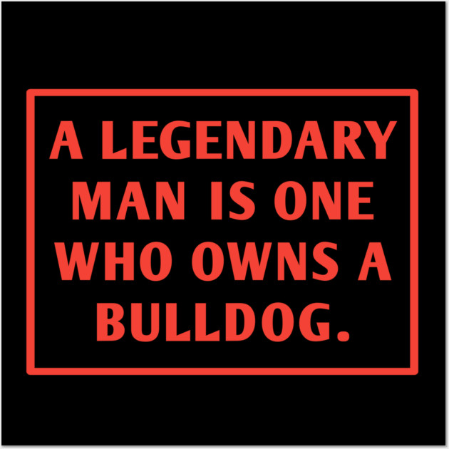 Bulldog Lover Wall Art by BlackMeme94