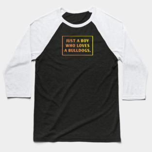 Bulldog Lover Baseball T-Shirt