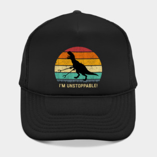 Funny T Rex I'm Unstoppable With Trash Grabber Picker Hat