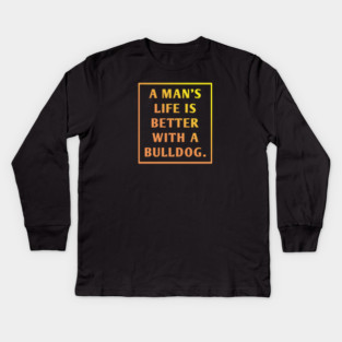 Bulldog Lover Kids Long Sleeve T-Shirt