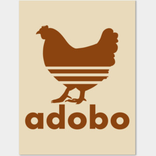 ADOBO CHICKEN FILIPINO POCKET DESIGN BROWN Posters and Art