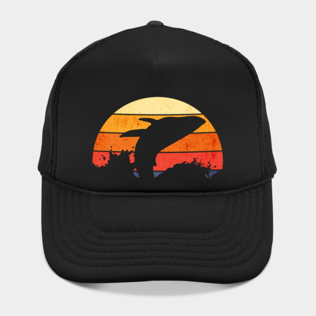 Retro Sunset Humpback Whale Breaching by HolidayBug