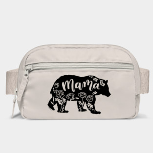 Floral Mama Bear with Peonies Peony Flowers Bag