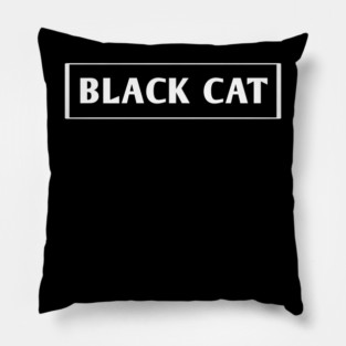 Black Cat Pillow
