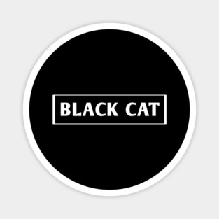 Black Cat Magnet
