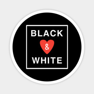 Black and White Magnet