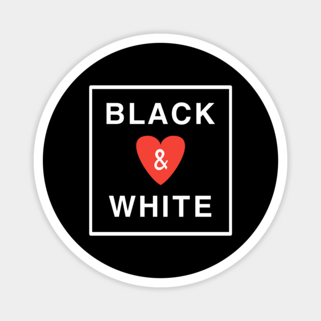 Black and White Magnet by BlackMeme94