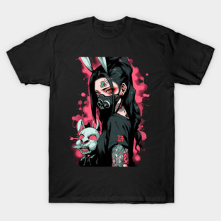 Bunny girl senpai Ninja Gas Mask T-Shirt