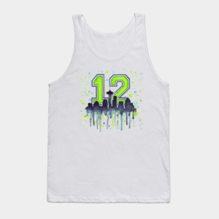 Seahawks 12th Man Art Tank Top