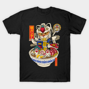 RAMEN CAT GUNDAM T-Shirt