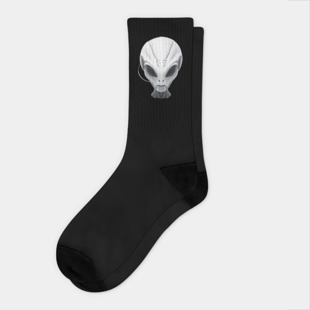 Alien Head Socks by Pixel Threads 