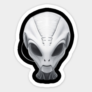 Alien Head Sticker