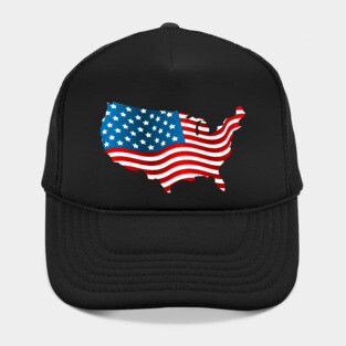 Stars and Stripes Map Hat