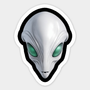 Alien Head Sticker