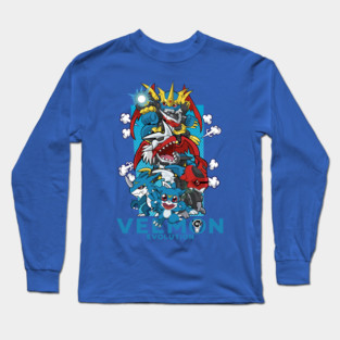 digimon veemon evolution Long Sleeve T-Shirt