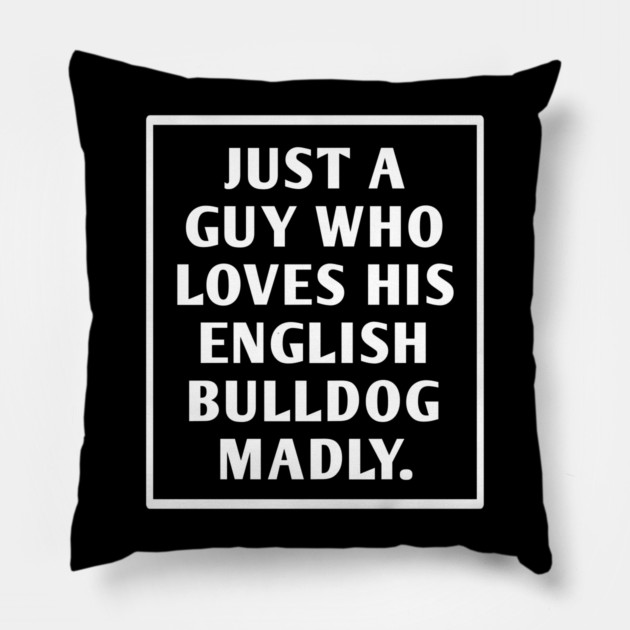 English Bulldog Pillow by BlackMeme94