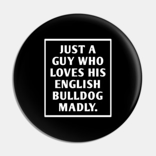 English Bulldog Pin