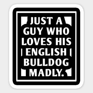 English Bulldog Sticker