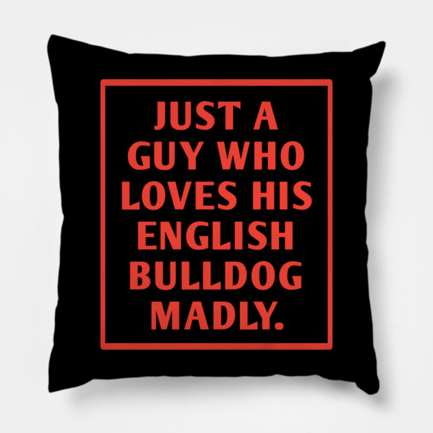 English Bulldog Pillow by BlackMeme94