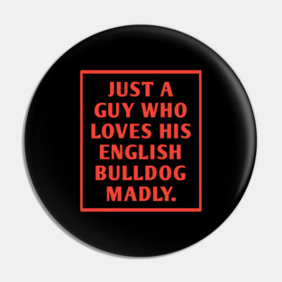 English Bulldog Pin